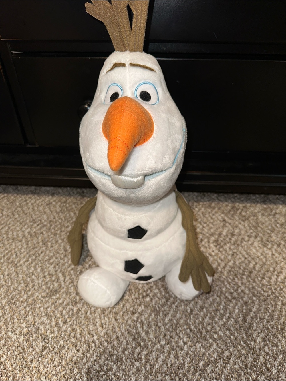 Disney Olaf White and Orange Plush Stuffed Snowman